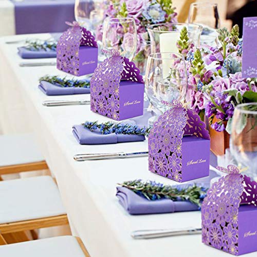 Cajas para galletas con mariposas Kslong pack de 50 unidades para recuerdos 7