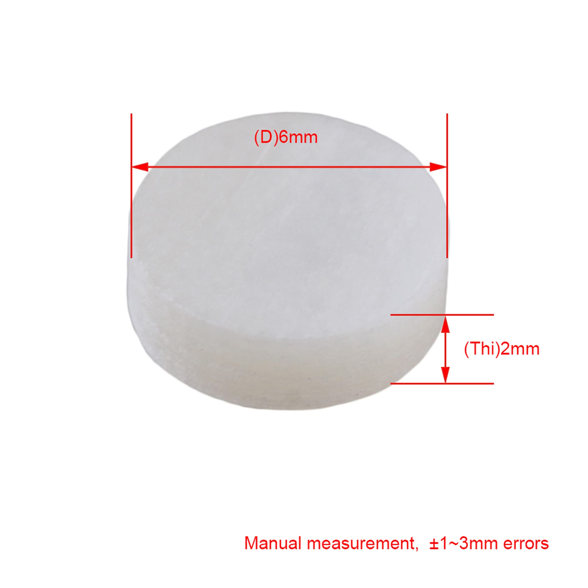 Yibuy 300 piezas de 6 mm blanco nácar traste para guitarra con incrustaciones de puntos