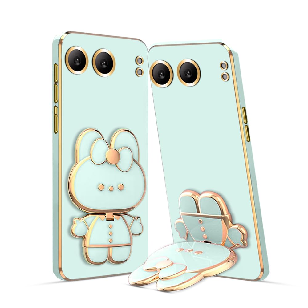 KARWAN®️ 3D Cat Back Case and Cover with Stand Compatible for Oneplus Nord 4 Stand Mirror | Camera Protection | Electroplated | Folding Stand -Mint (B0D9QKGD27) Amazon Price History, Amazon Price Tracker