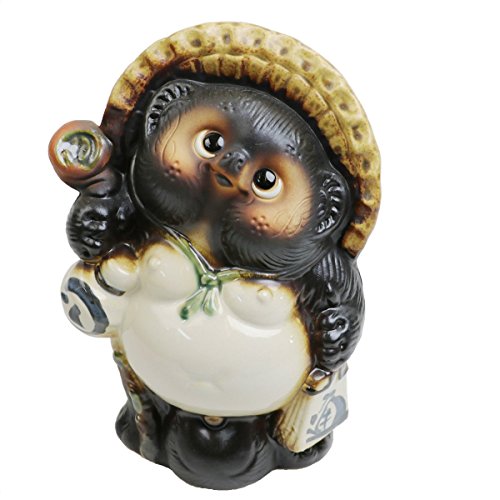 信楽焼 【7号並狸 ta-0196】しがらき 信楽焼き 陶器 しがらきやき たぬき タヌキ 置物 置き物 おきもの 縁起物 進物 ギフト