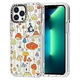 MOSNOVO Compatible with Magsafe Designed for iPhone 13 Pro Max Case, [Buffertech 6.6 ft Drop Impact] Shockproof TPU Protective Bumper with Hard Back Mushroom Art Phone Case - Clear