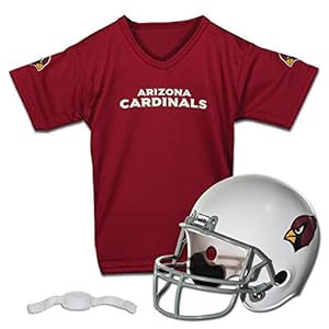 Franklin Sports NFL Arizona Cardinals Kids Football Helmet and Jersey Set – Youth Football Uniform Costume – Helmet, Jersey, Chinstrap – Youth M