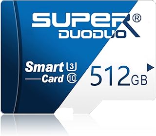 Micro SD Card 512GB Micro SD Memory Card, TF Card 512GB with SD Card Adapter Class 10 High Speed TF Card for Camera,TACHOGRAPH,Drone,GOPRO