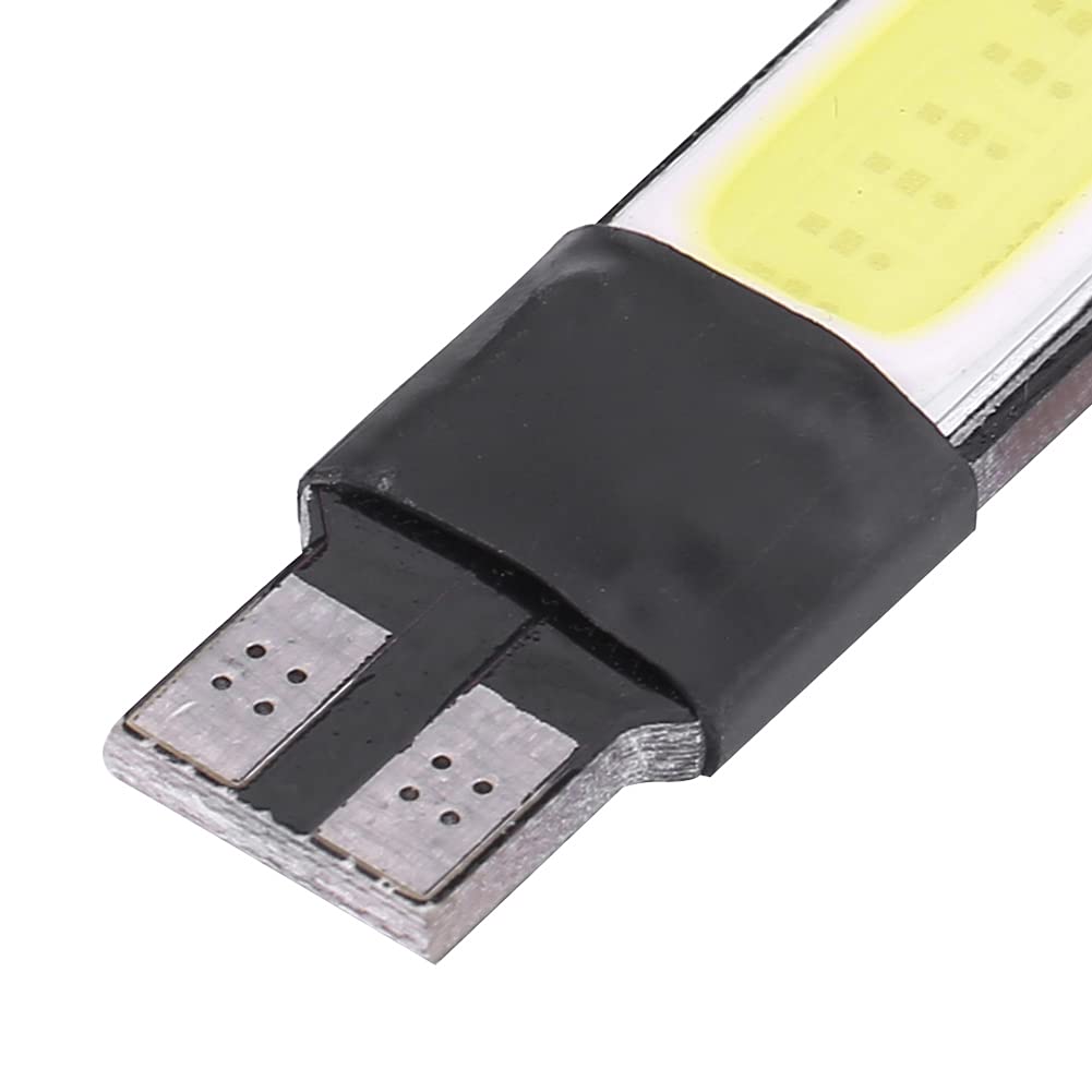 Qqmora Żarówka LED T10 W5W 6SMD Samochodowa Canbus Błąd COB Światło Tablicy Bocznej dla Różnych Pojazdów (Białe oświetlenie)