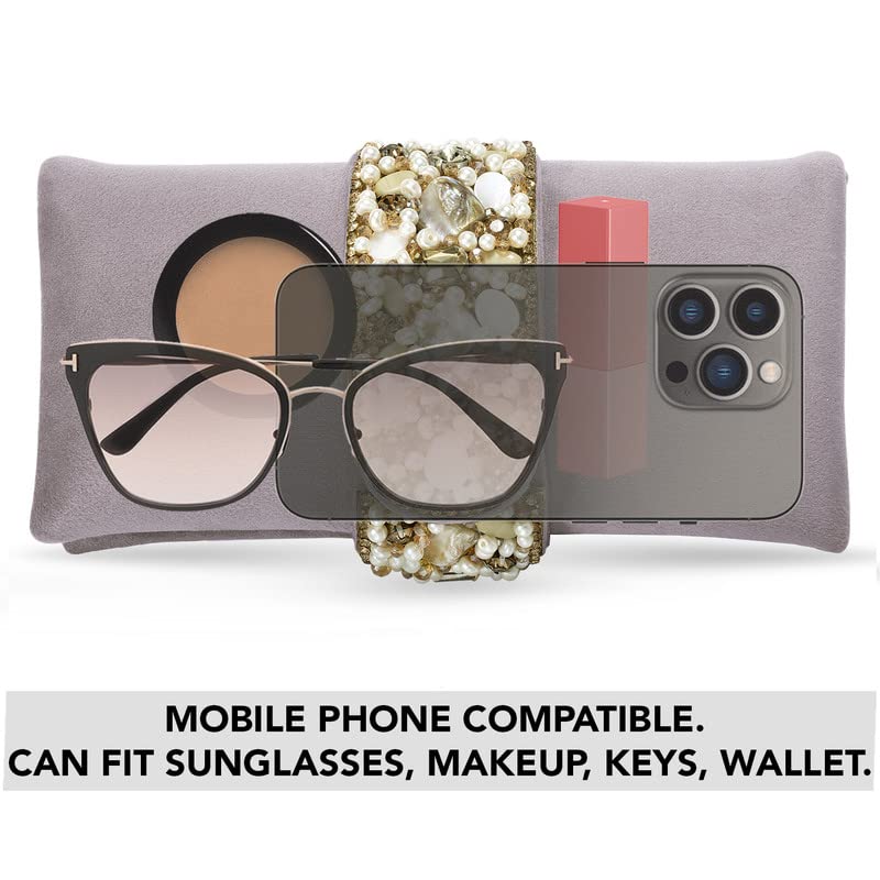 Image of Aheli Clutch Purses Gift for Women Handmade Evening Sling Handbag Stylish Bridal Fashion Bag