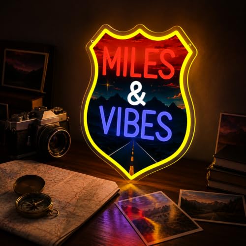 Image of Miles & Vibes LED Neon Sign for Wall Decor