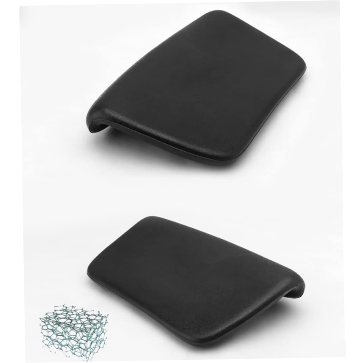 SHERCHPRY 2 Pezzi Cuscino Bagno Ergonomico PU con Ventose Antiscivolo per e Spalle per Relax Totale