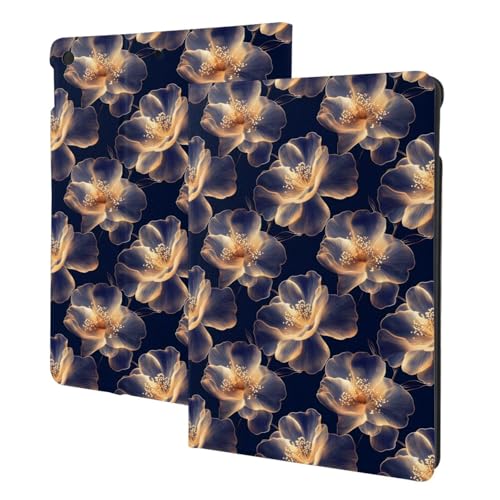 Protection iPad 10.2 haut de gamme imprimé camélia chic et support