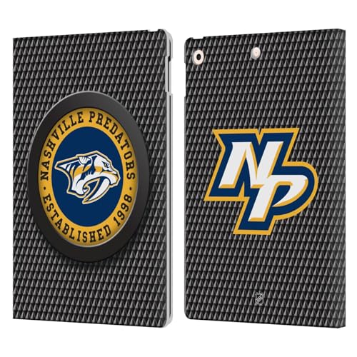 Étui iPad 10.2 Nashville Predators en cuir par Head Case Designs pour fan de hockey