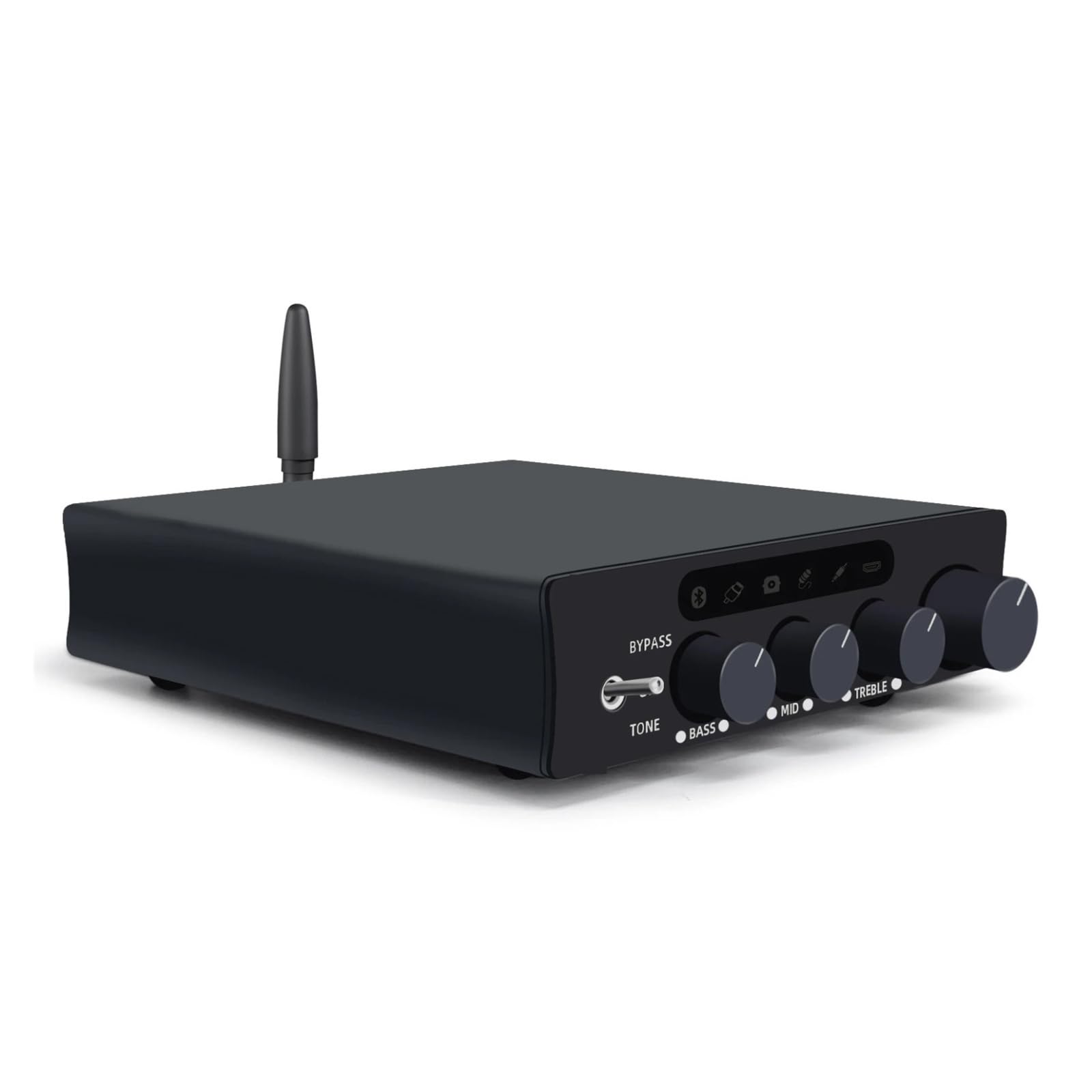 Amplificatore audio, Amplificatore PFFB con ARC Bluetooth 5.3 USB ottico multi-ingresso Subwoofer for 2.1 canali per il fai da te domestico