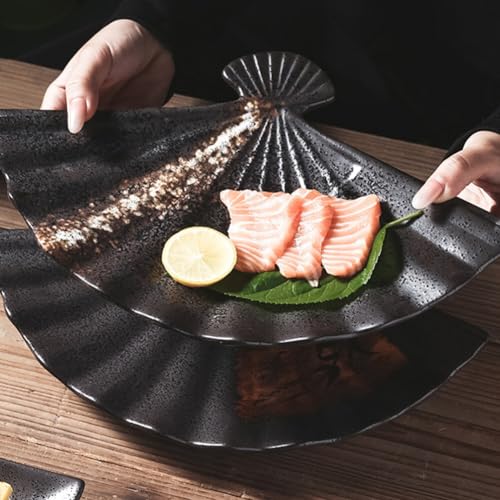 Plato Zerodeko de porcelana sector forma para sushi miniatura 3