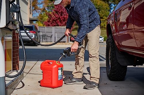 Scepter FSCG552 Fuel Container with Spill Proof Spout with Bonus Spout Extender, Rear Handle Red Gas Can, 5 Gallon - Thumbnail 7