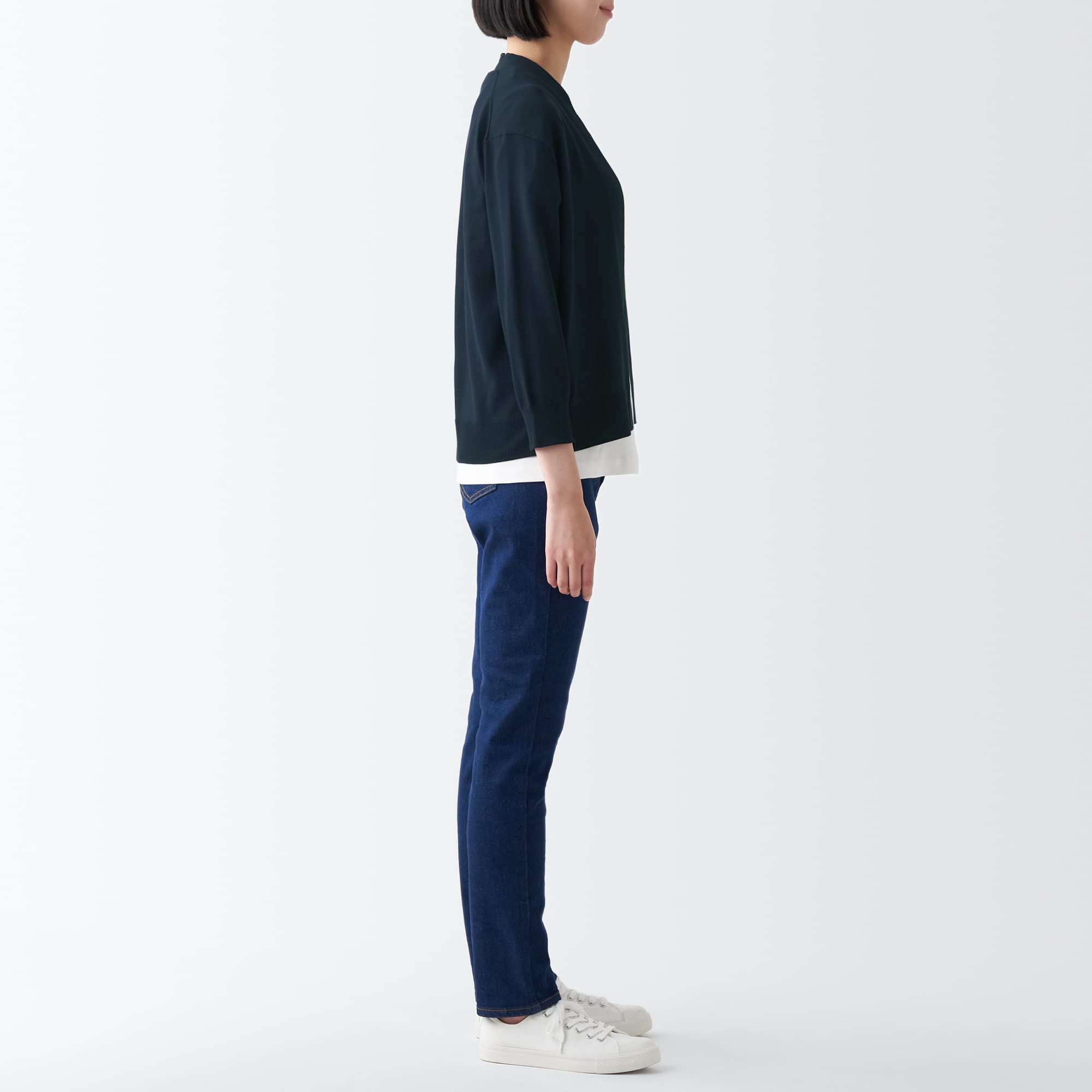 Amazon.co.jp: 無印良品 UVカット強撚ショートカーディガン (七