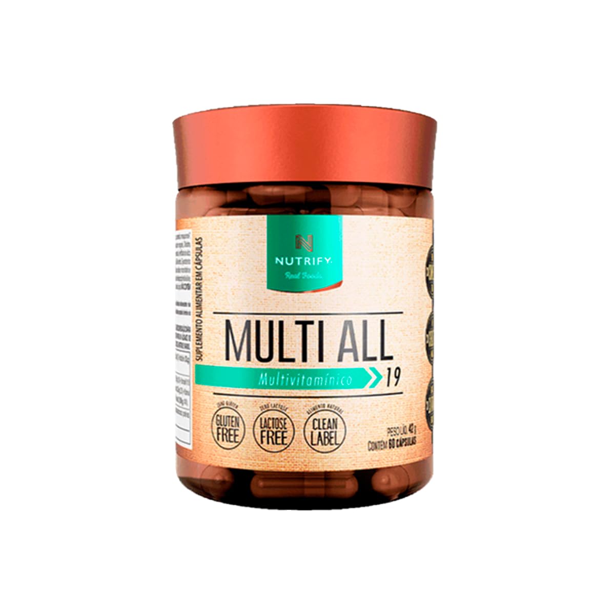 Kit 5 Multi All Multivitamínico Nutrify 60 Cápsulas em promoção! Veja a oferta e mais achadinhos de Vitaminas & Suplementos 3 Hoje é o melhor dia para comprar Kit 5 Multi All Multivitamínico Nutrify 60 Cápsulas com aquele preço maroto! Promoção! Aproveite a oferta! 3