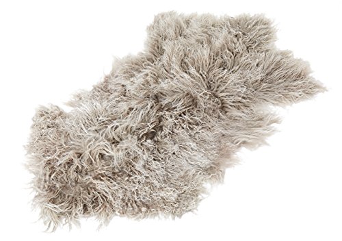 Reissner Lammfelle Naturform Tibetlammfell TP2 100x55cm Farbe Silber grau (Tops) JAY105