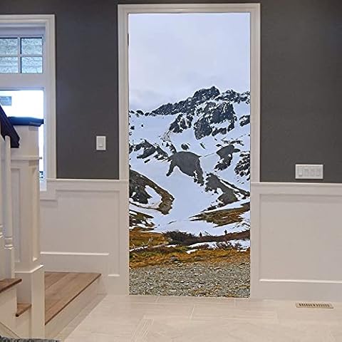 Autocollants 3D SEYUMI pour porte Cover