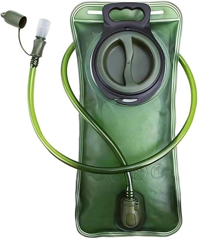 PUNDA Hydration Bladder 2 Liter Leak Proof Water Reservoir, Military Water Storage Bladder Bag, BPA Free Hydration Pack Replacement, for Hiking Biking Climbing Cycling Running