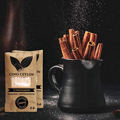 200 Natural Cinnamon Flavored Wood Toothpicks Sticks - Image 6