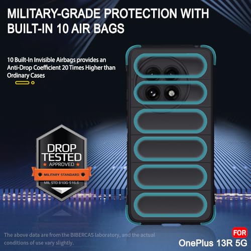 Image of TheGiftKart Liquid Silicon Back Cover Case for OnePlus 13R 5G | Shockproof Military Grade Protection | Micro-Fibre Cloth On Inner Side | Built-in Anti-Slip Grip Back Case for OnePlus 13R (TPU, Black)