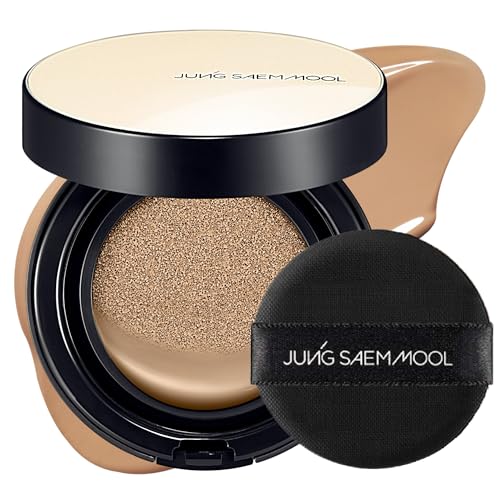 Image of JUNG SAEM MOOL Essential Skin Nuder Cushion | Natural Finish, Buildable Coverage Cushion Foundation by Korean Makeup Artist (Refill Not Included, 0.49 Fl Oz), 28N Camel