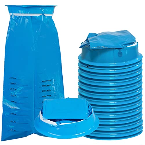 Harewu 24 sacos de vômito descartáveis de 1000 ml, bolsas de vômito de alta densidade, bolsas portáteis para enjôo matinal, crianças, mulheres grávidas, motoristas de táxi, enjoo de movimento de carro