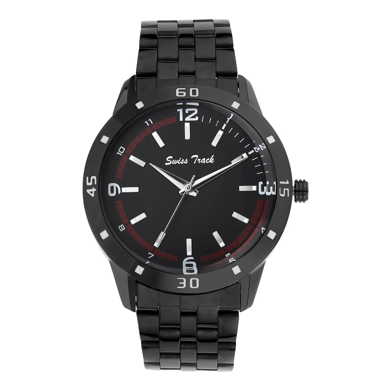 swiss track STT-12 Black Dial Men's Watch|Boy's Watch