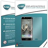 Slabo 2 x Bildschirmfolie für Wiko U Feel Prime Bildschirmschutzfolie Zubehör Crystal Clear KLAR