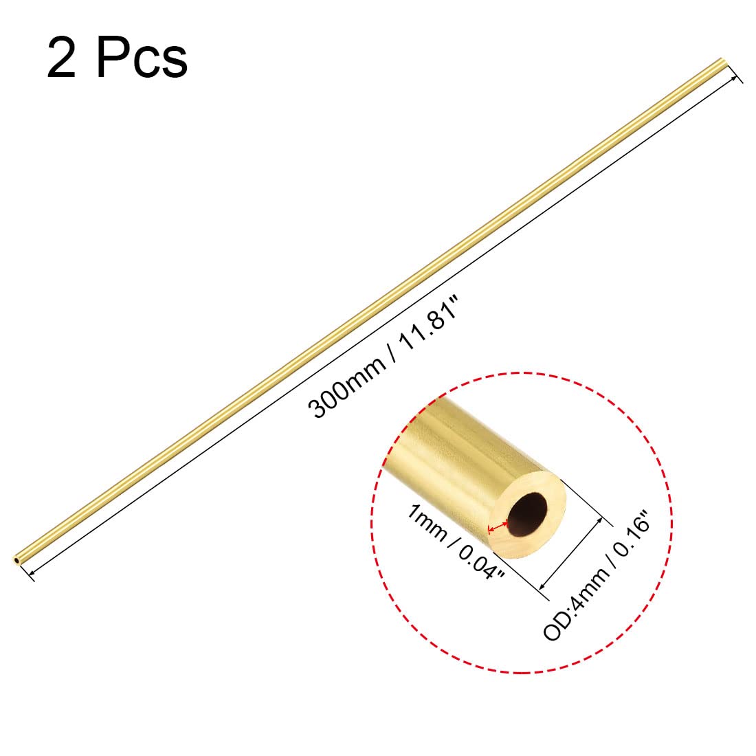 Tubo In Acciaio Inox 304 - 9mm Diametro X 0.2mm Spessore X 300mm Lunghezza - Per Fai Da Te - Foto 4