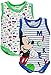 Ellepi Body Neonato Senza Maniche Topolino Mickey Mouse Costine Set 2 Pz AF5044 (Blu/Verde, 1 Mese)