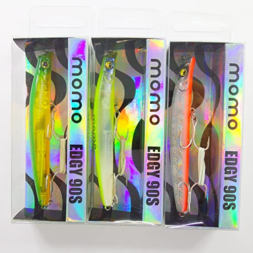 momoルアー モモルアー シーバス ルアー EDGY 90S バチ抜けパターン 水面カッター momoカッター (バチカラースペシャルセット) 2枚目