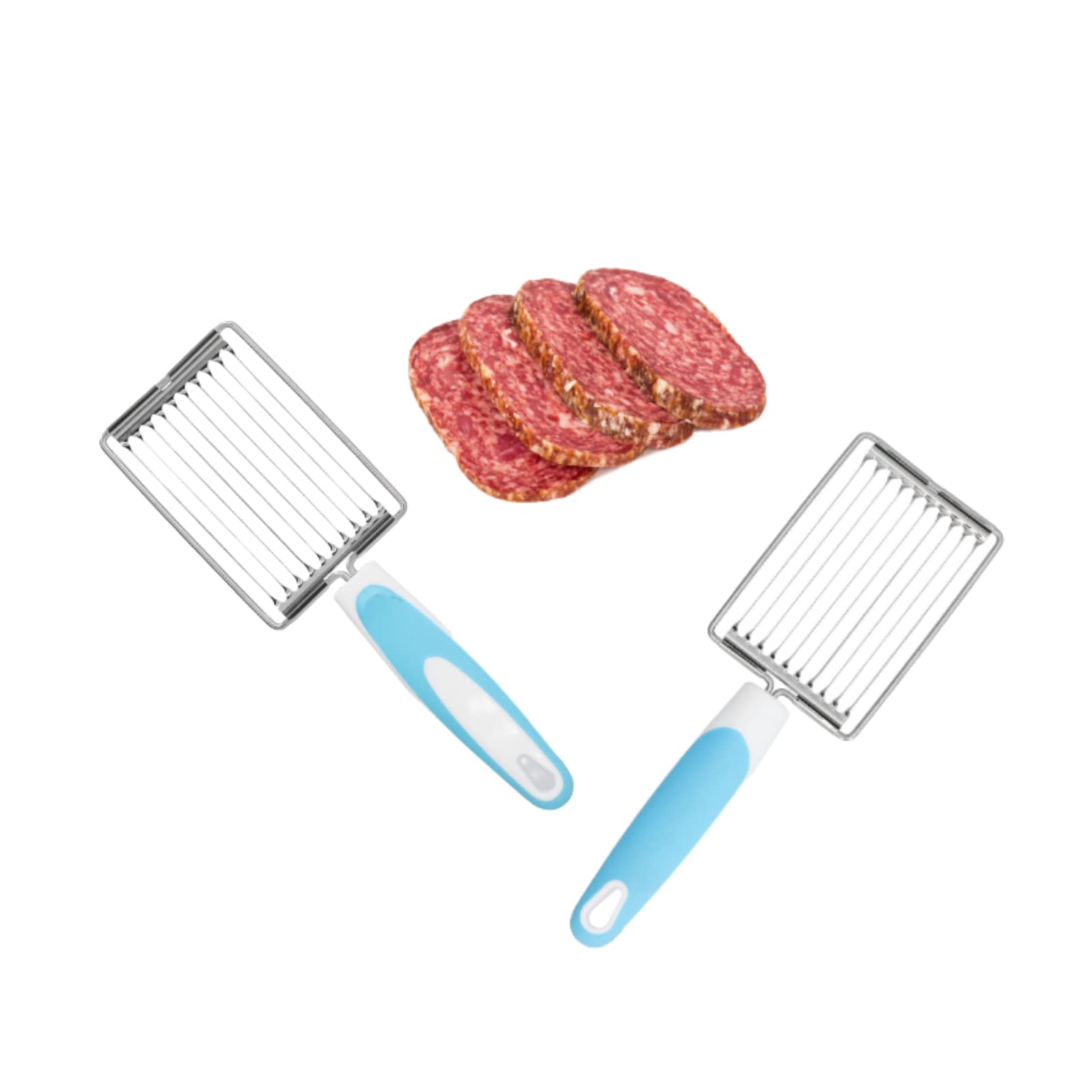 Cortador De Carne Para Almoço, 2 Unidades De Fatiador De Tomate Em Aço Inoxidável