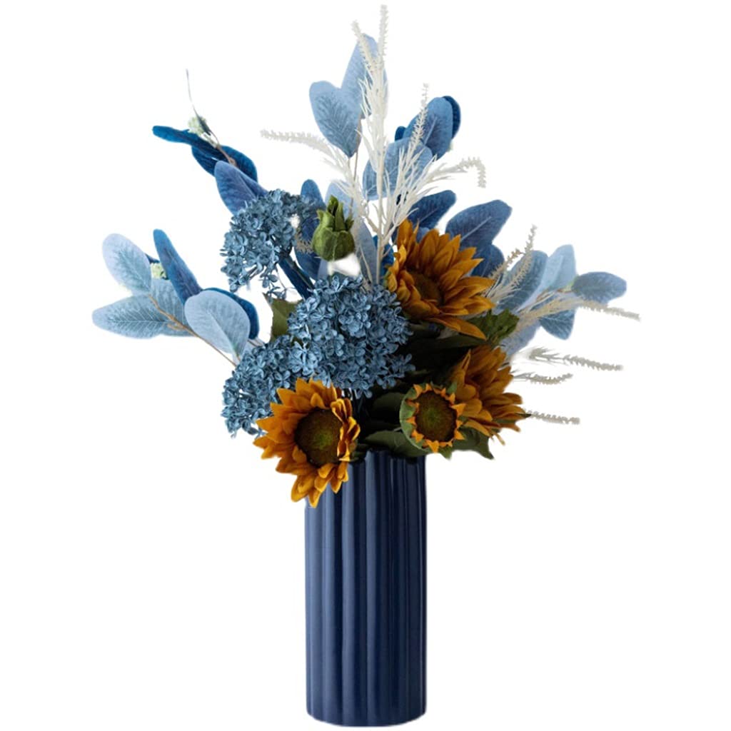 Vase en céramique noire pour sublimer votre salon avec des fleurs séchées