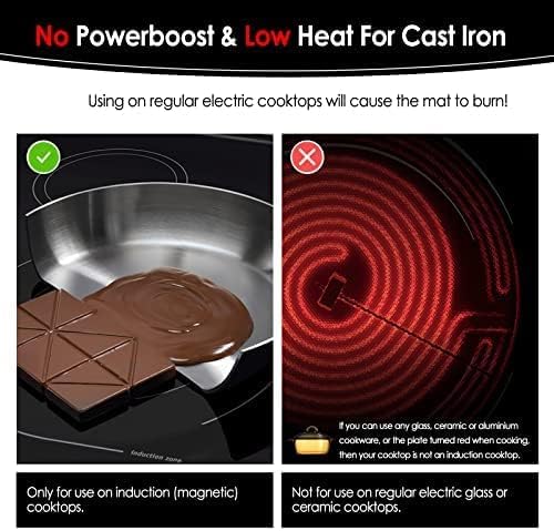 KitchenRaku Induction Cooktop Protector Mat 20.4x30.7 inch, Advanced (Magnetic) Electric Stove Burner Covers Antiscratch as Induction Cooktop Cover, Glass Top Stove Cover, or Electric Stove Top