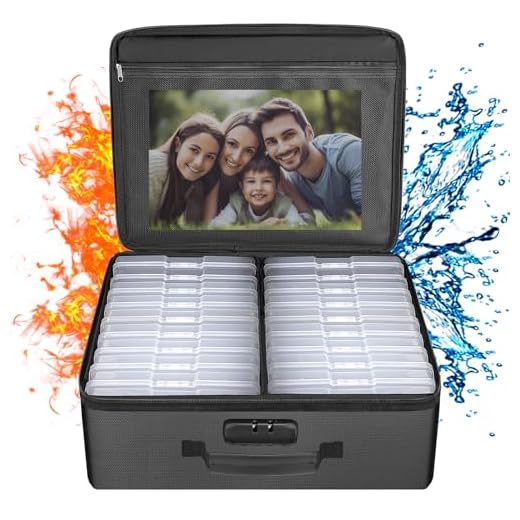 Fireproof Photo Storage Box with Lock