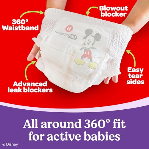 Huggies Little Movers HuggFit 360 Diapers Size 6, 80 Count - image 2