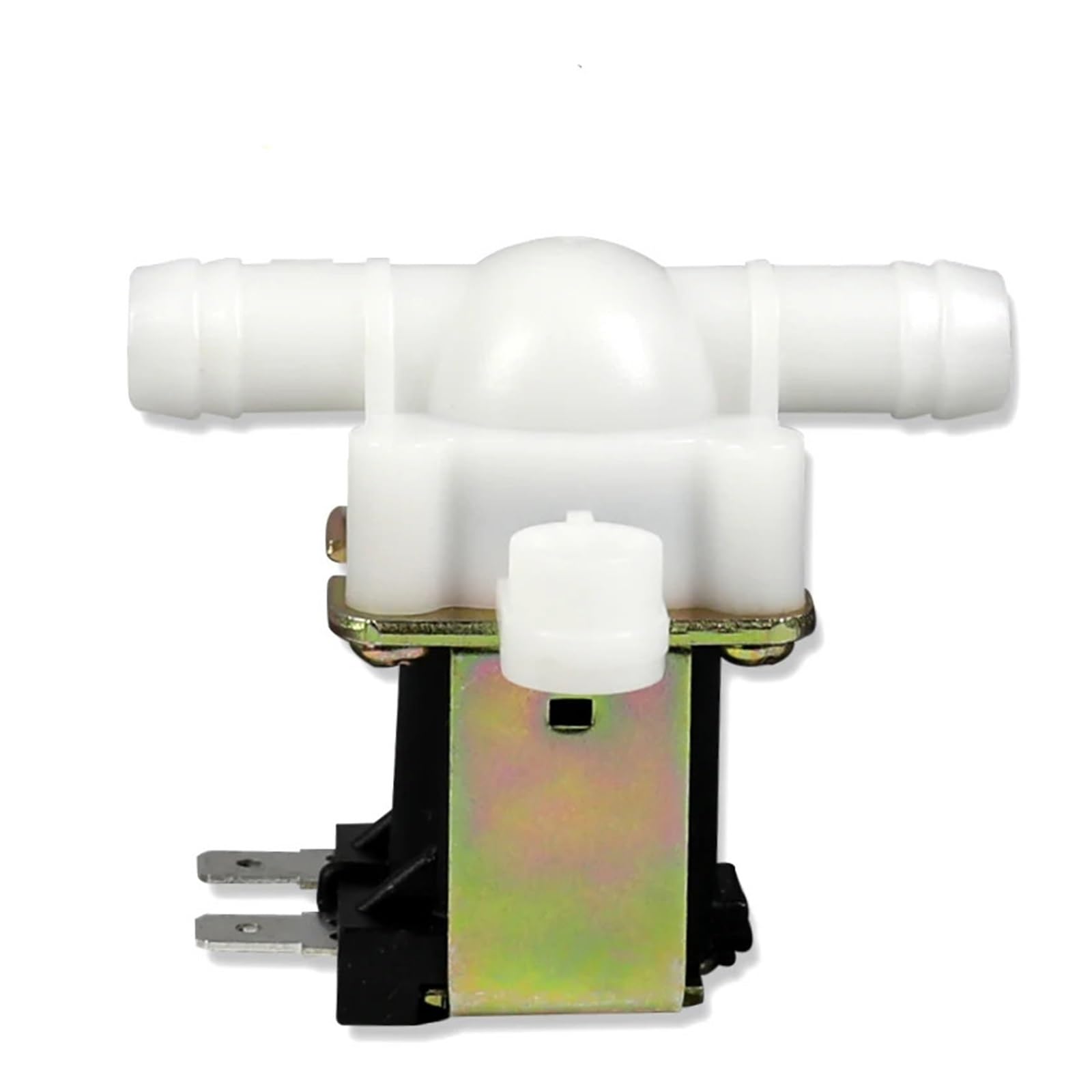 LEOTNNDQ 12mm Plastic Motorized Solenoid Valve 12V 24V 220V(220VAC,Normally Closed)
