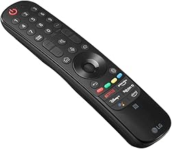 LG MR22GN Remote Control, Magic Remote for LG TV Models 2021/2022, Built-In Microphone, Compatible with Alexa and Google, Black