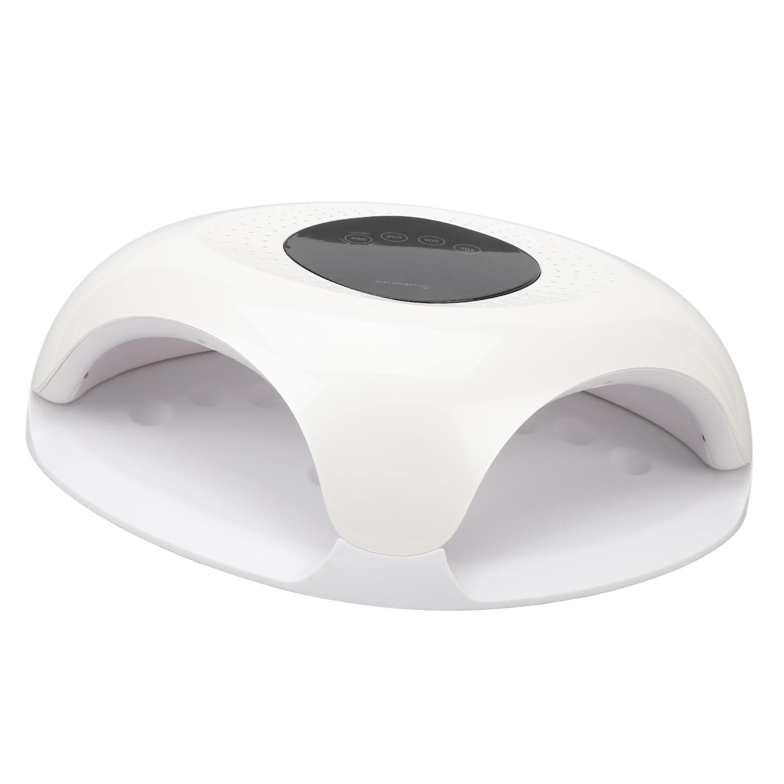 UV-LED-Nagellampe, Nageltrocknerlampe, 4 Timer-Einstellungen, weiß, Modisch, 100–240 V, 60 W, Sichere Aushärtungslampe für Nagelstudio für Nagelkünstler (EU-Stecker)