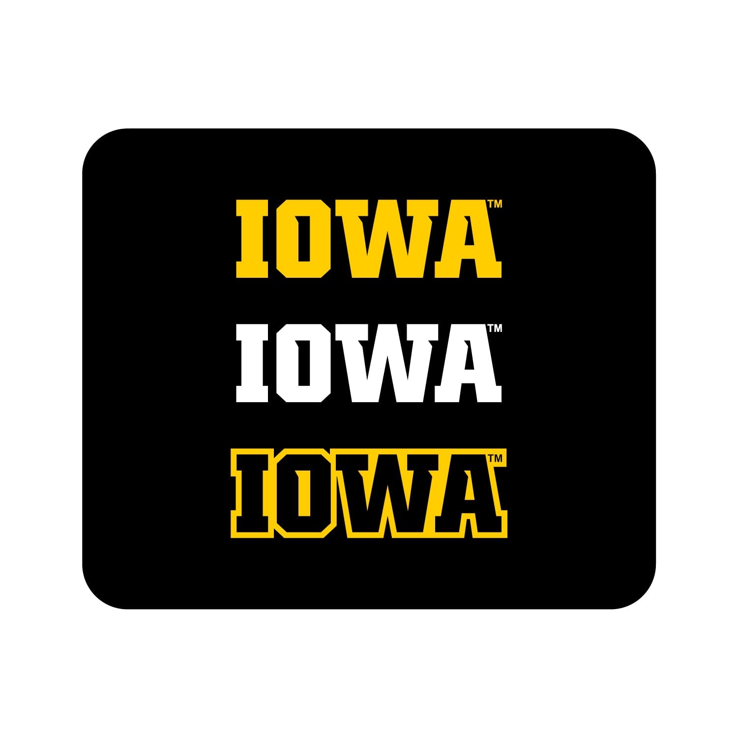 Mouse Pad, Fabric, The University of Iowa Standard/Triple Wordmark