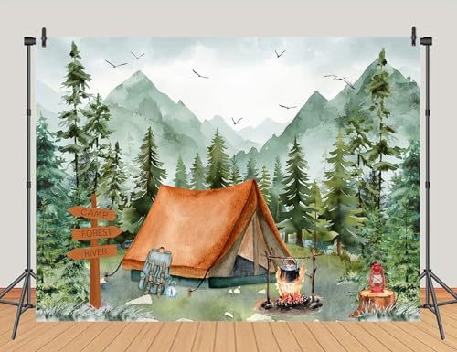 Fondo para fiesta 10x8ft Aventuras Baby Shower miniatura 3