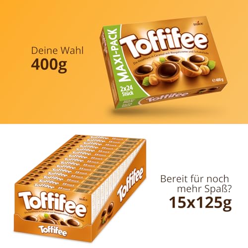 Toffifee – 1 x 400 g Maxi-Pack – Haselnuss in Karamell mit Nougatcreme und Schokolade – ideal zum gemeinsamen Naschen und Teilen 6