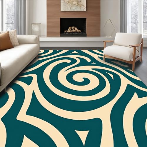 ODIKA Flatwoven High Traffic Area Rug 8x10, Luxurious Velvet Touch