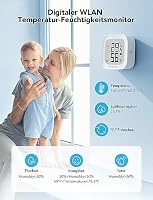 GoveeLife WLAN Hygrometer Thermometer, Digital Temperatur und Luftfeuchtigkeitsmesser Innen mit App Benachrichtigungs Alarm & Datenspeicherung, Fernkontrolle Geeignet für Schlafzimmer, Weinkeller – Ansicht 4