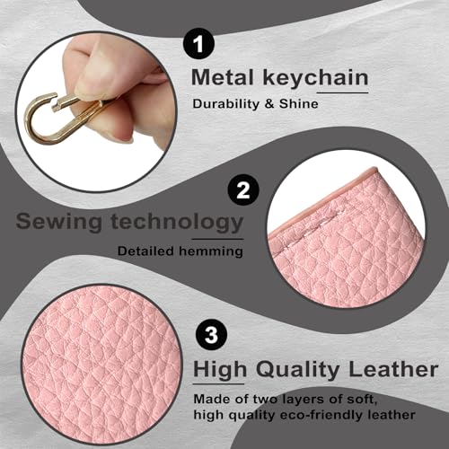 Image of Leather Key Sleeve, Broken Car Key Loop Replacement, Stylish Key Cover for Women Men
