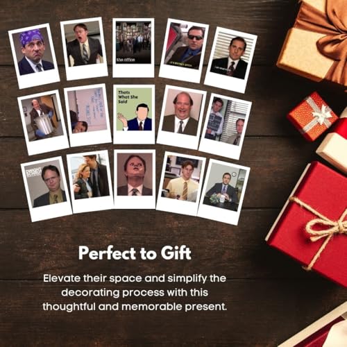 Image of The Office Poster | The Office TV Show Mini Poster Kit (Set of 15) | Best Moments of Office Show Polaroids Sized (8 x 6 cm) Posters for Phone Accessories, Bedroom, Office, room decoration (The Office)