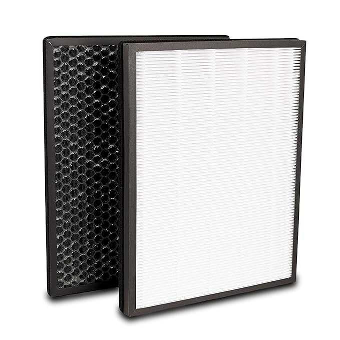 TechMast Replacement HEPA and Carbon Filter Set for Phillips AC-4002, AC-4004, AC-4012 Air Purifiers