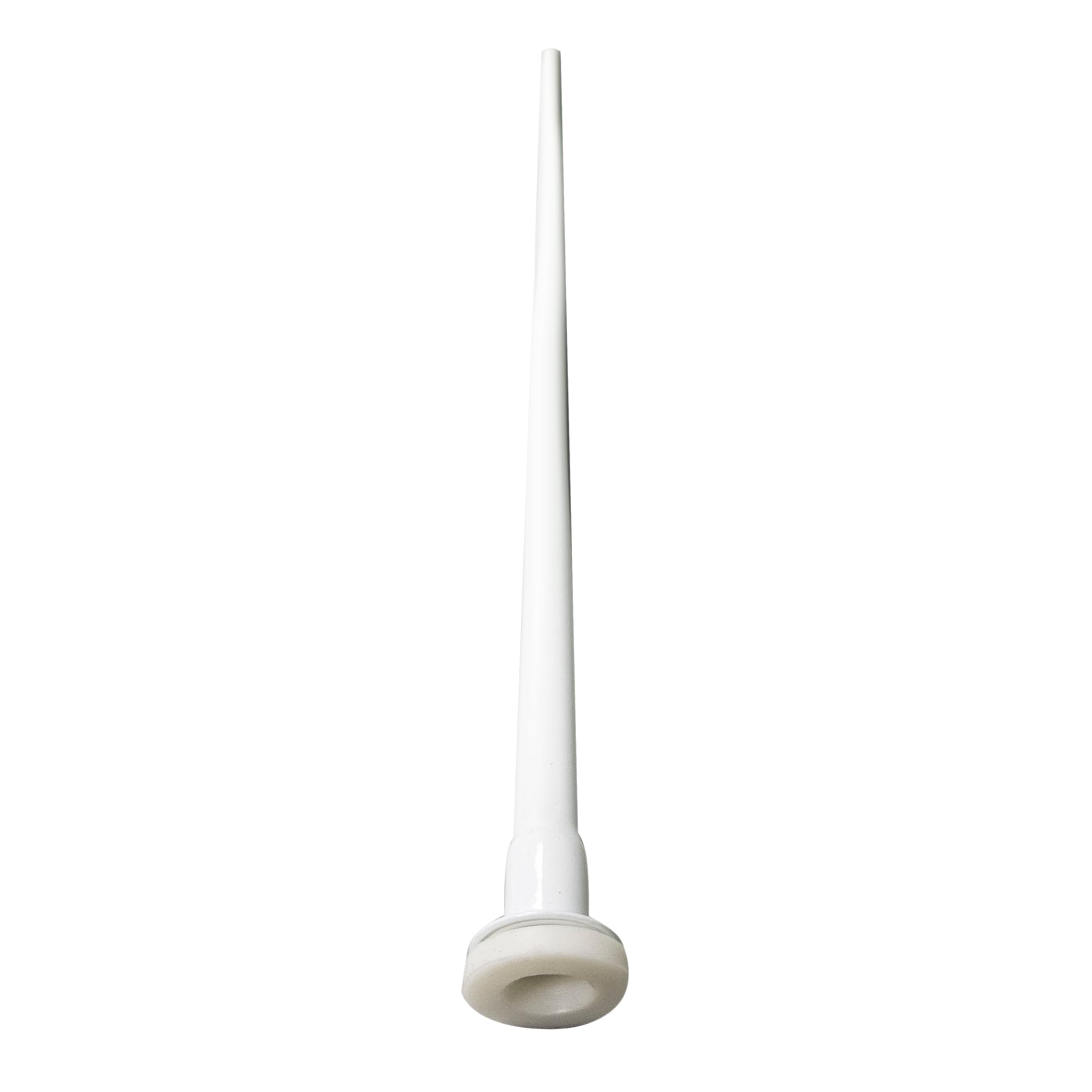 Westbrass D124-50 3/8 cala x 50 cm płaski uchwyt do toalety z płaskim łbem, biały płaszcz pudrowy, 50 cm