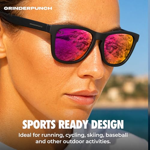 Image of grinderPUNCH Womens Polarized Sunglasses UV400 Protection Classic Retro Driving Sun Glasses Trendy Fashion Shades