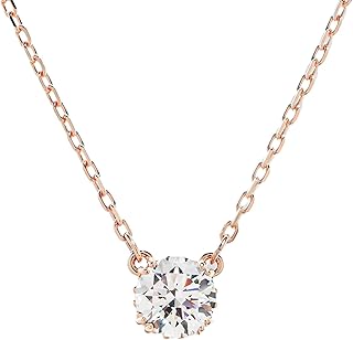 スワロフスキー SWAROVSKI ネックレス レディース Constella コンステラ ラウンドカット ペンダント ローズゴールド クリア 5636710 [並行輸入品]