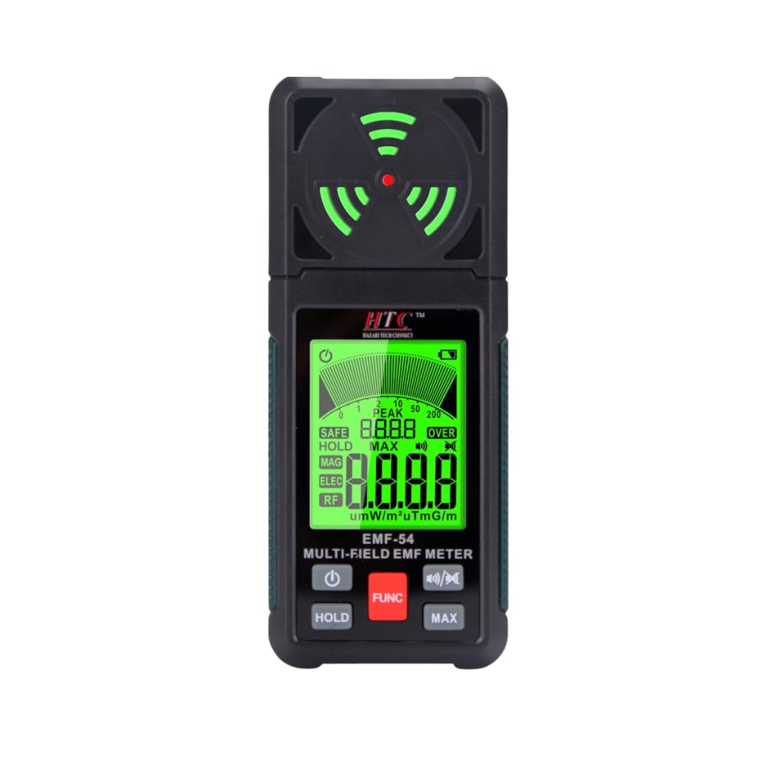 HTC Instrument EMF-54: Portable 3-in-1 Electromagnetic Field Radiation Detector for EF, RF, MF, Wi-Fi Signal, Suitable for Home,Office EMF Inspections and Ghost Hunting (B0CY8NDBM1) Amazon Price History, Amazon Price Tracker